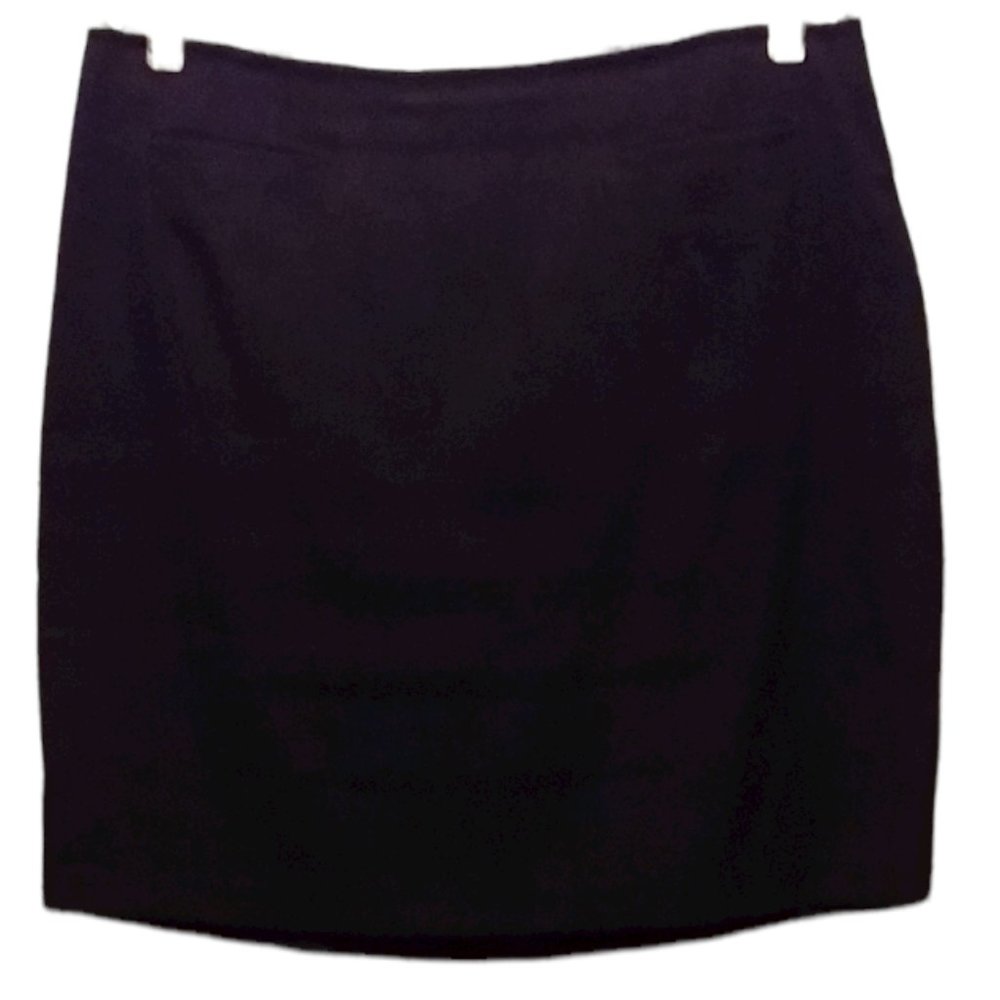 Venezia Jeans Black Microsuede Fabric Mini Skirt Size 18